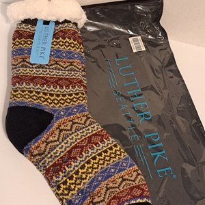 Luther Pike Seattle Multi Color Slipper Socks